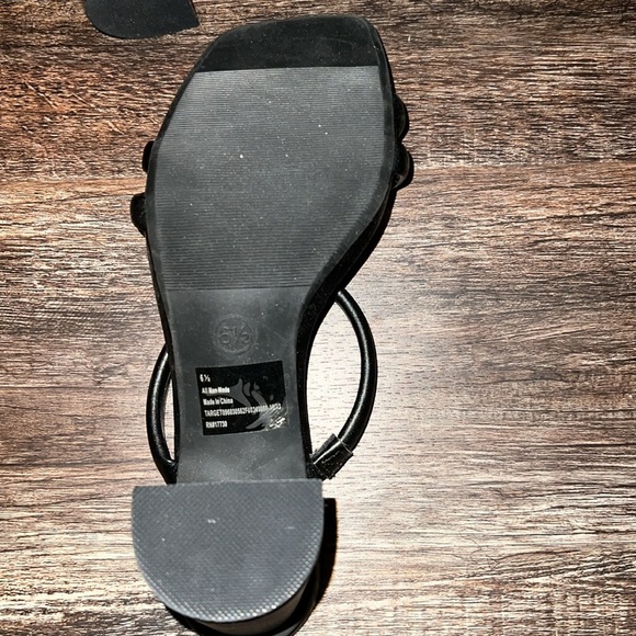 A New Day Black Strappy Sandals - Picture 3 of 5